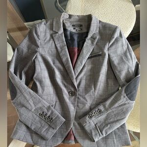 Rw & CO Sophia Blazer Plaid Pattern